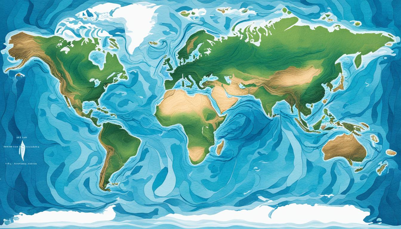 what are the 7 oceans of the world map